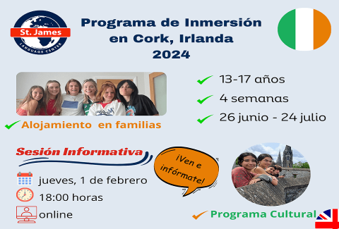 Inglés-Curso-Extranjero-2024-Cork-Irlanda-Sevilla-Aljarafe-Mairena-San-Juan-Pilas-Almonte