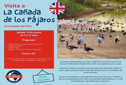 Visita en inglés a la Cañada de los Pájaros